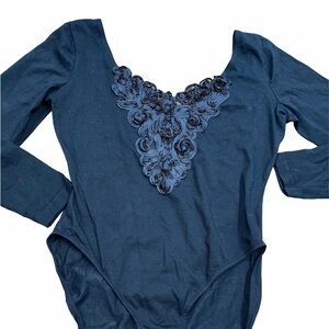 Vintage black bodysuit size medium
